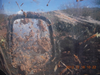 Bouquet Ranch - Jeep drive - muddy mirror