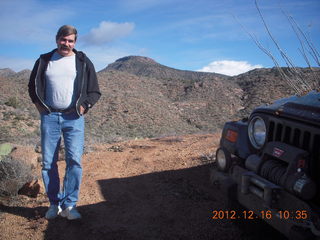 Bouquet Ranch - Jeep drive - muddy mirror