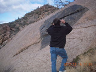 Bouquet Ranch - hike - cool rock formation - Craig