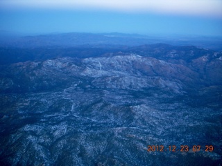 aerial - mountains near Prescott