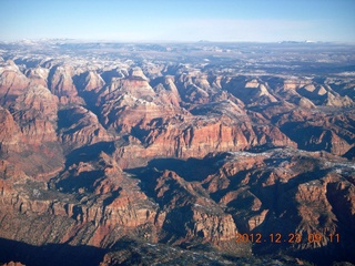 aerial - Zion National Park