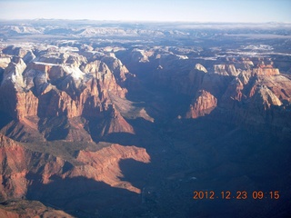 aerial - Zion National Park