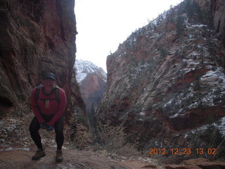 115 84p. Zion National Park - Angels Landing hike - Adam