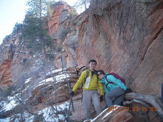 Zion National Park - Angels Landing hike - chains