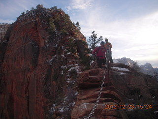 Zion National Park - Angels Landing hike - chains