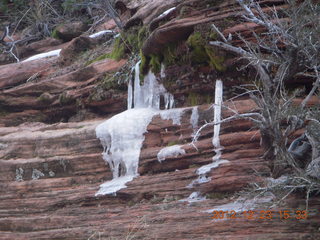 Zion National Park - Angels Landing hike - icicles