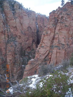 Zion National Park - Angels Landing hike - Adam using chains