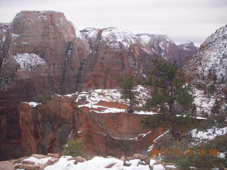 Zion National Park - Angels Landing hike - Adam on the scary, skinny part