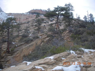 Zion National Park - Angels Landing hike - icicles