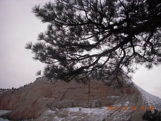 Zion National Park - Angels Landing hike - West Rim trail - icy path