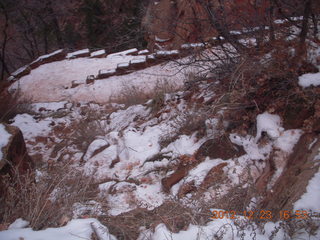 Zion National Park - Angels Landing hike - slippery Walter's Wiggles