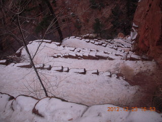 Zion National Park - Angels Landing hike - slippery Walter's Wiggles