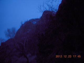 Zion National Park - Angels Landing hike - dusk