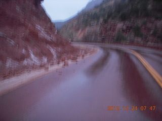 Zion National Park - rock slide after I cleaned it up