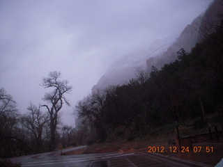 Zion National Park - cloudy dawn drive