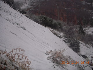 Zion National Park - cloudy, foggy Observation Point hike