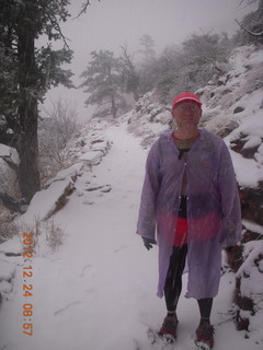 Zion National Park - cloudy, foggy Observation Point hike