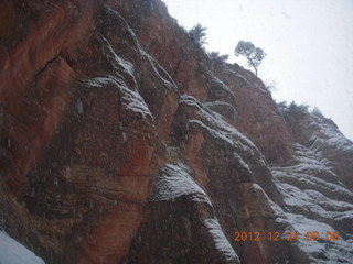 Zion National Park - cloudy, foggy Observation Point hike