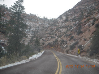 Zion National Park - drive - Checkerboard Mesa