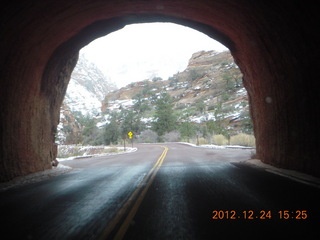 Zion National Park - drive - tunnel