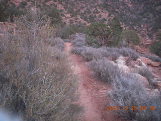 Zion National Park - Watchman hike - lots of hailstones from last night