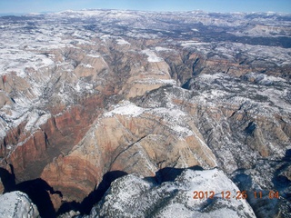 93 84r. aerial - Zion National Park - Observation Point