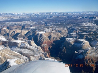 aerial - Zion National Park area