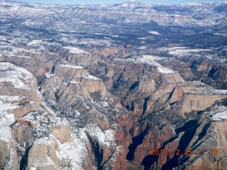 aerial - Zion National Park