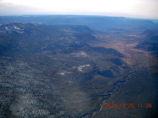 aerial - north of Grand Canyon