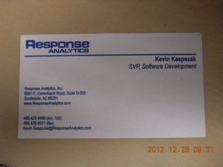 Response Analytics card with Clear Demand address