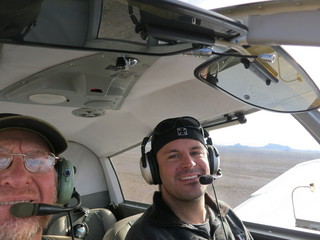 Adam and Sean G flying in N8483R