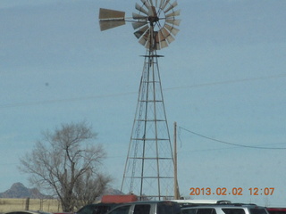 drive to Empire Ranch - windmill