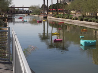 aerial - canal near Phoenix