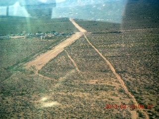 231 86a. aerial - Eagle Roost flight in Charles R's airplane - Alamo Lake airstrip