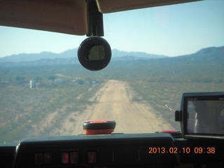 232 86a. aerial - Eagle Roost flight in Charles R's airplane - landing at Alamo Lake