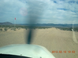 236 86a. aerial - Eagle Roost flight in Charles R's airplane - Alamo Lake airstrip