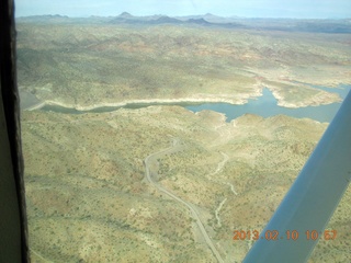 244 86a. aerial - Eagle Roost flight in Charles R's airplane - Alamo Lake