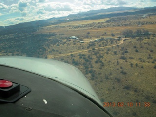 aerial - Eagle Roost flight in Charles R's airplane - airstrip