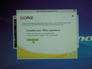 installing Microsoft Office message