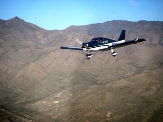 N8483R in flight near Four Peaks (aaphoto)