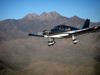 N8483R in flight near Four Peaks (aaphoto)