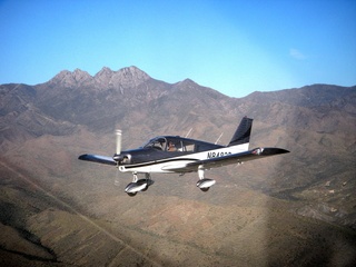 N8483R in flight near Four Peaks (aaphoto)