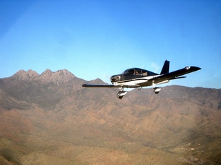 N8483R in flight near Four Peaks (aaphoto)