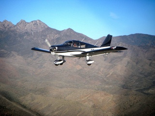 N8483R in flight near Four Peaks (aaphoto)