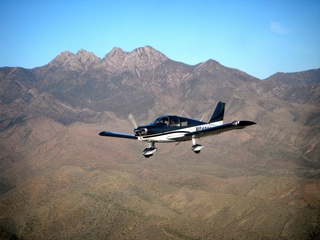 N8483R in flight near Four Peaks (aaphoto)
