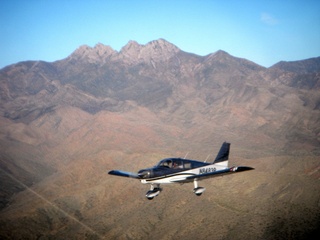 N8483R in flight near Four Peaks (aaphoto)