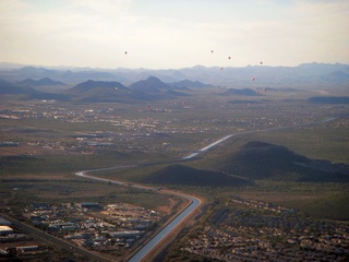 aerial - bunch of balloons
