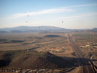 aerial - bunch of balloons