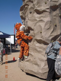 Buckeye Airport (BXK) fly-in - tiger at rock climb