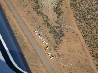 Sean G grapevine pictures - Grapevine from above with airplanes